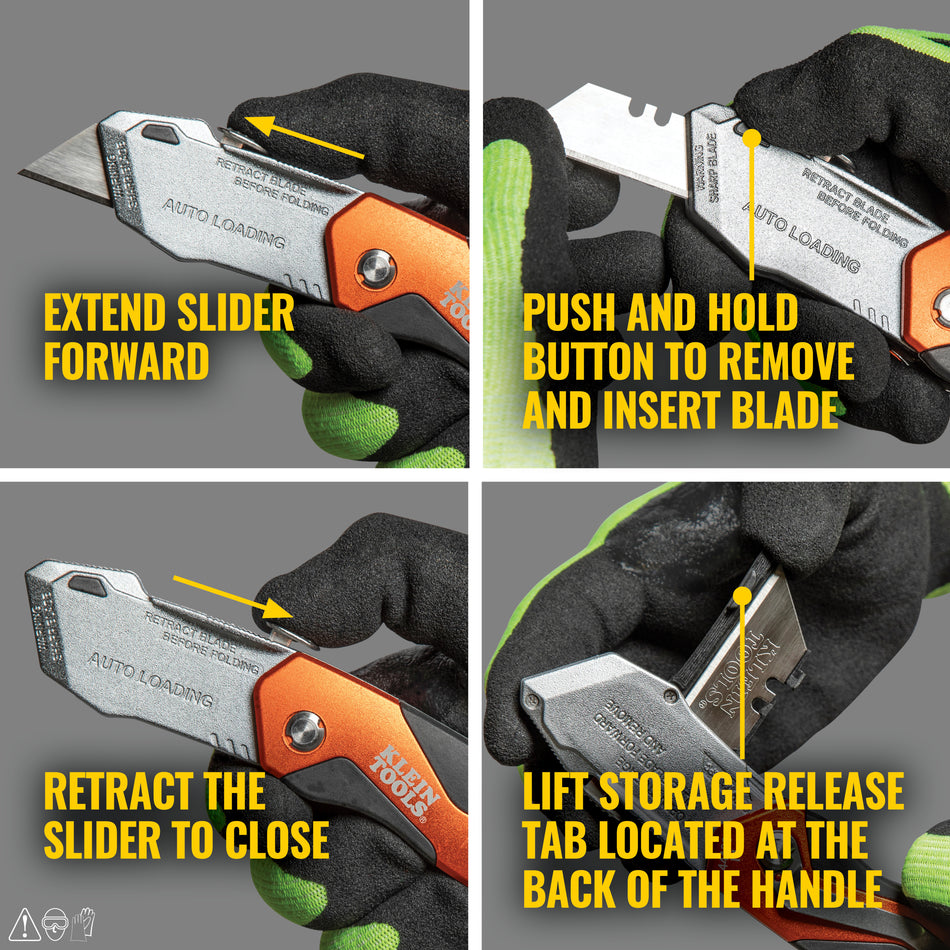 Klein Tools 44130 44130  Auto-Loading Folding Utility Knife - additional view