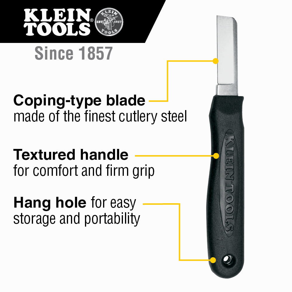 Klein Tools 44200 Cable Splicer's Knife, 6-1/2-Inch - additional view