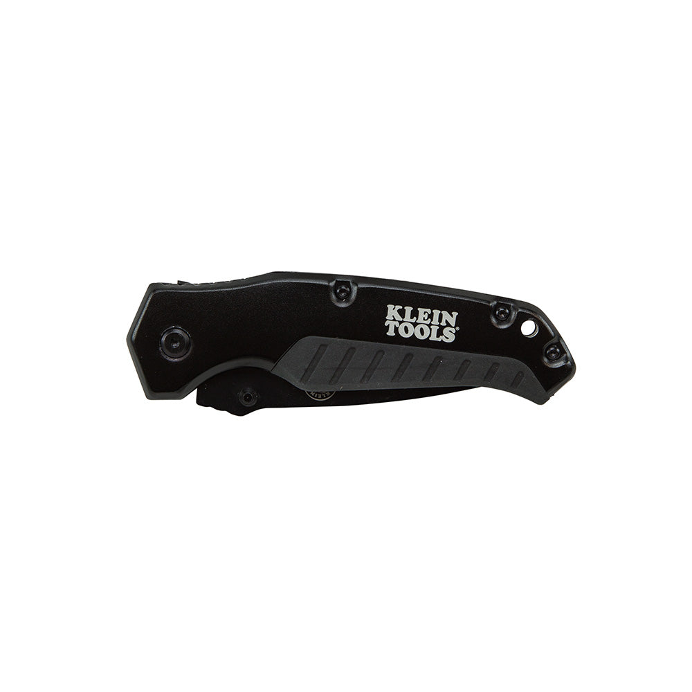 Pocket Knife, Black, Drop-Point Blade-44220 Pocket Knife 3-1/2 in Blade 440A Stainless Steel Drop Point