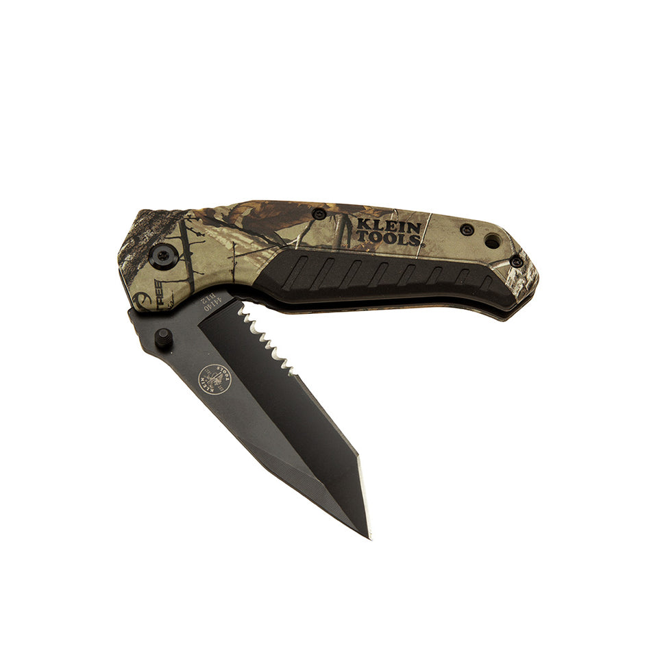 Klein Tools 44222 44222 - Pocket Knife, Realtree Xtra™ Camo, Tanto Blade  ****Discontinued! - alternate angle 3