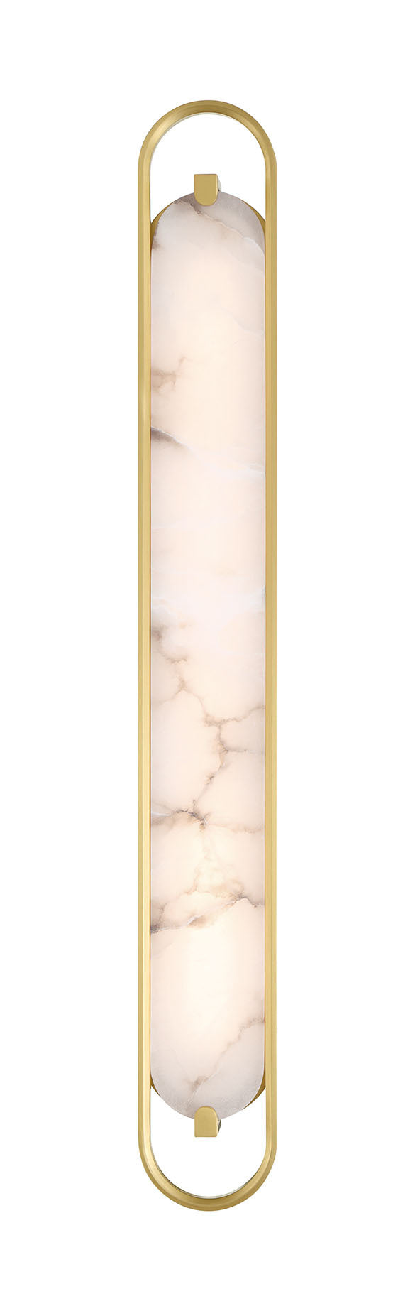 Eurofase Noga 36" LED Vanity, Gold with Alabaster, front view