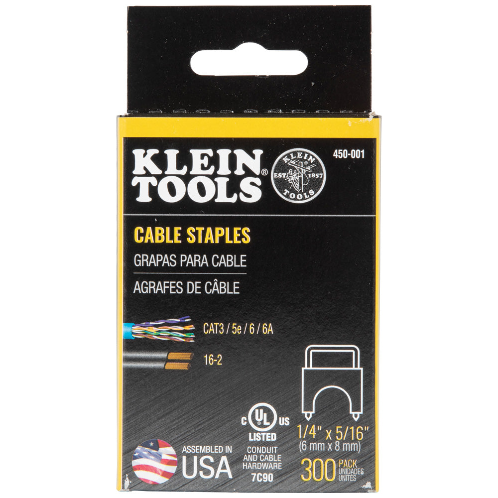 A photo of a , by 450001 - Staples, 1/4-Inch x 5/16-Inch Insulated - Klein Tools eCommerce - Maple Electric Supply in Canada
