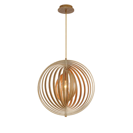 Eurofase Abruzzo 20" Pendant, Wood, front view