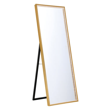Eurofase Cerissa 24" x 65" LED Mirror, Anodized Gold, front view