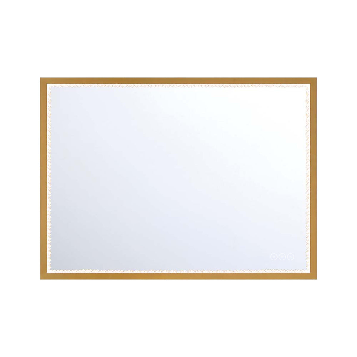 Eurofase Cerissa 22" x 30" LED Mirror, Anodized Gold, front view