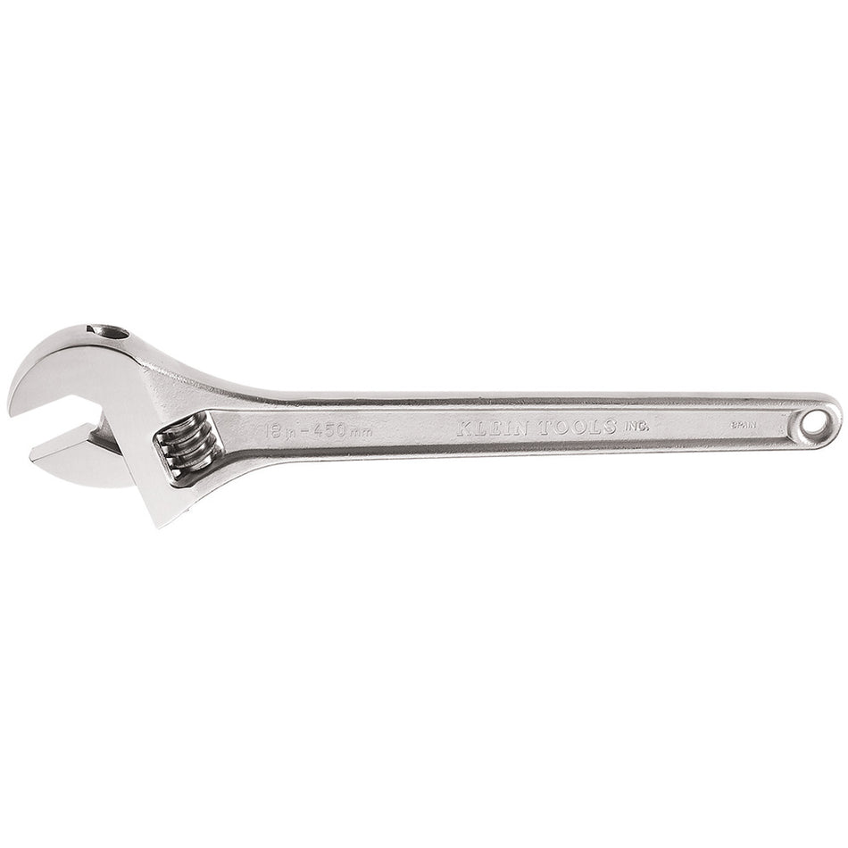 Klein Tools 500-18 18-Inch Adjustable Wrench Standard Capacity