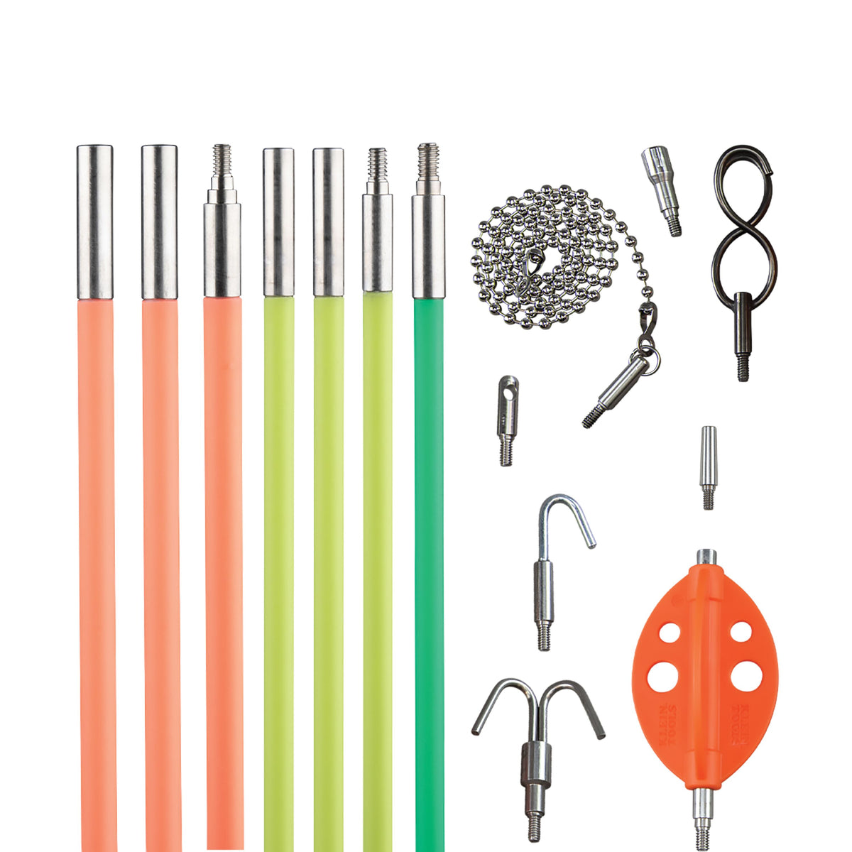 KLEIN TOOLS 50354 Multi-Flex Glow Rod Set, 35-Foot