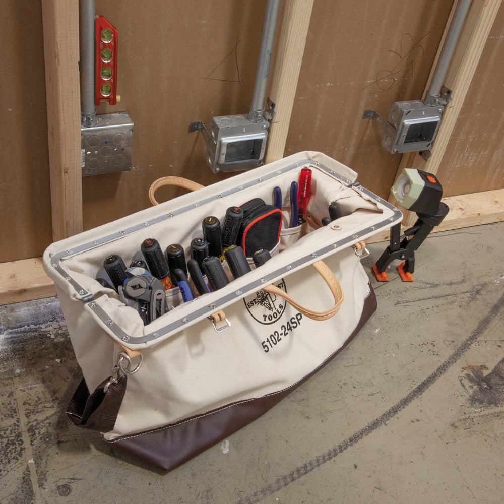 Deluxe Canvas Tool Bag, 24-Inch