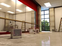 A photo of a , by OUELLET OCC4800AM-MO-TB6 Portable Construction Heater 4800 W, 1 PH, 240 VAC - Ouellet eCommerce - Maple Electric Supply 