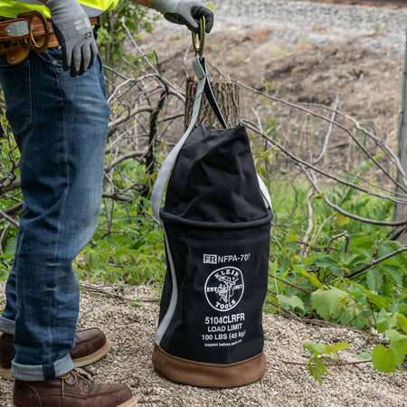 Flame-Resistant Top Closing Canvas Bucket