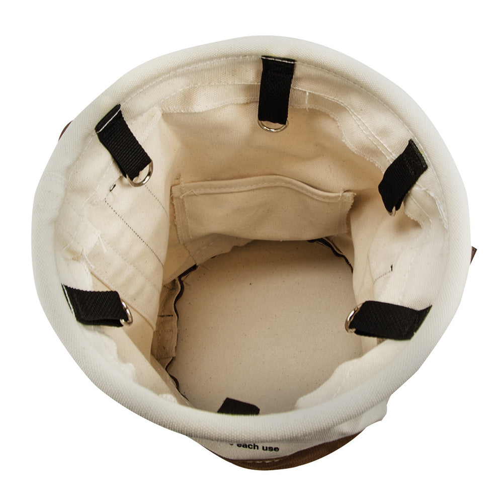 Leather Bottom Bucket with Connection Points