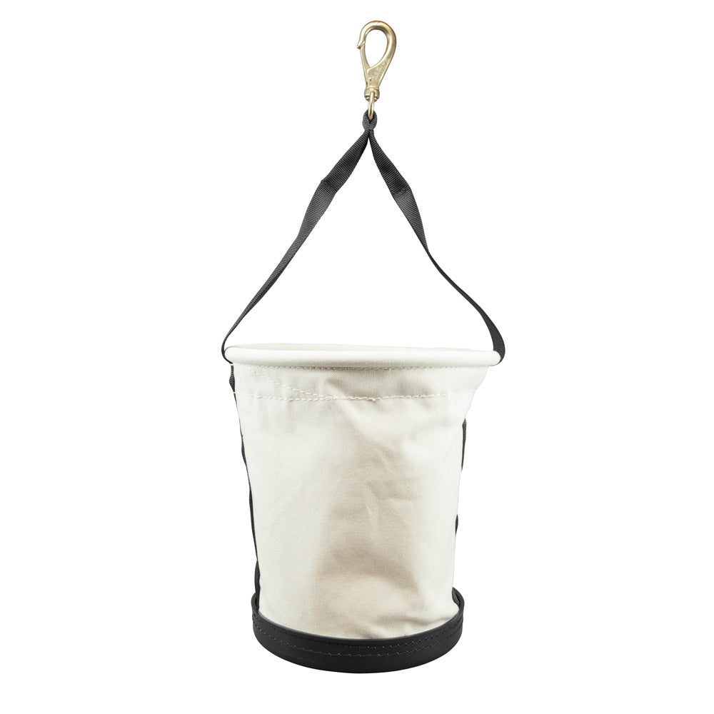 Tapered-Wall Bucket with Swivel Snap Hook, Canvas
