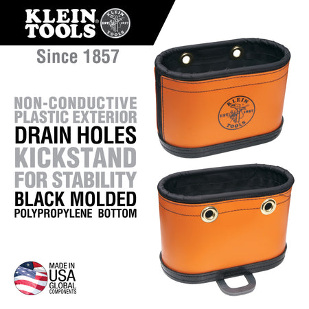 Hard-Body Oval Bucket with Kickstand
