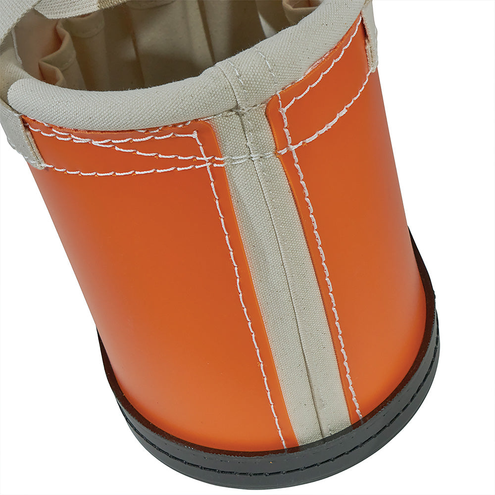 Hard Body Oval Bucket Orange/White