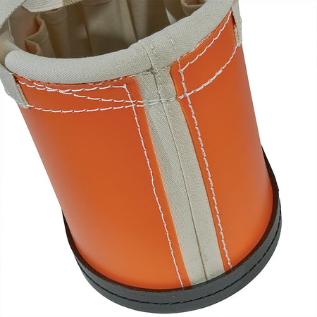 Hard Body Oval Bucket Orange/White