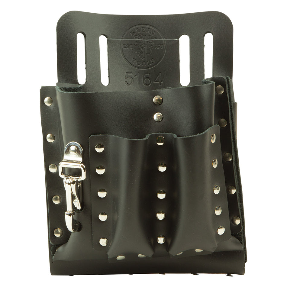 Klein Tools 5164 8-Pocket Tool Pouch Slotted - alternate angle 1