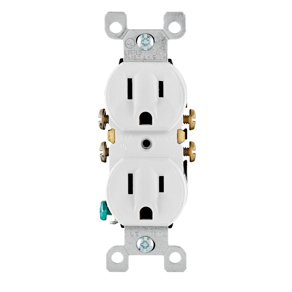 5320-WCP  15 Amp Duplex Outlet/Receptacle - Maple Electric Supply 
