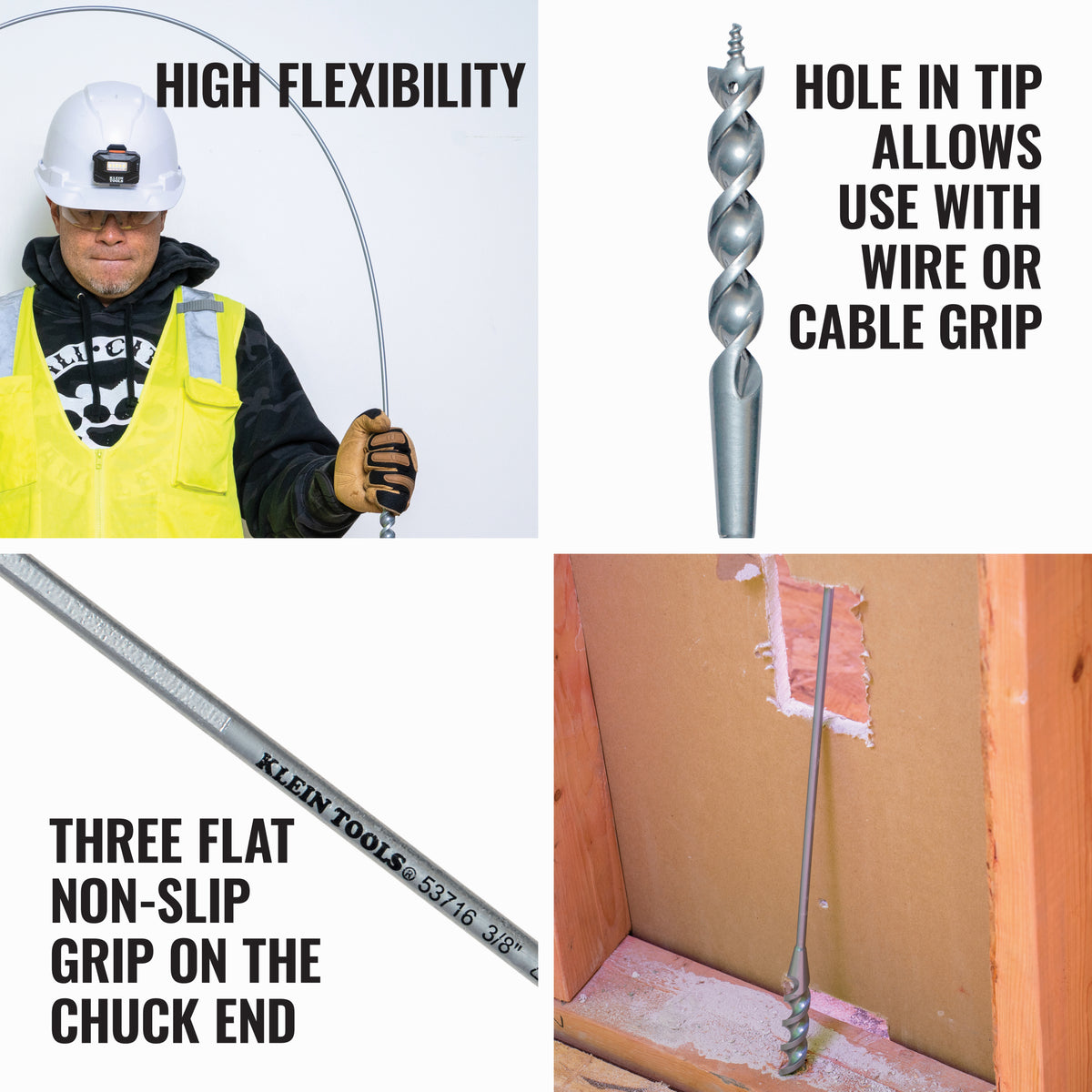 Flex Bit Auger 3/8-Inch x 54-Inch