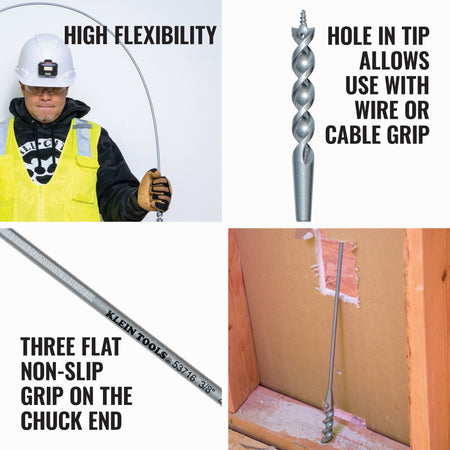 Flex Bit Auger 3/8-Inch x 54-Inch