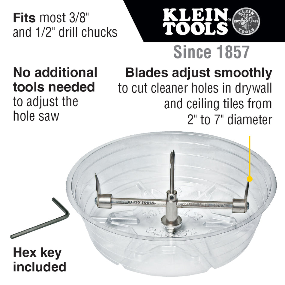 Klein Tools 53731 Adjustable Hole Saw - additional view