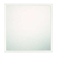 Eurofase Nixon 32" x 32" LED Mirror, Anodized Silver, front view