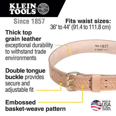 Heavy-Duty Embossed Tool Belt, Medium