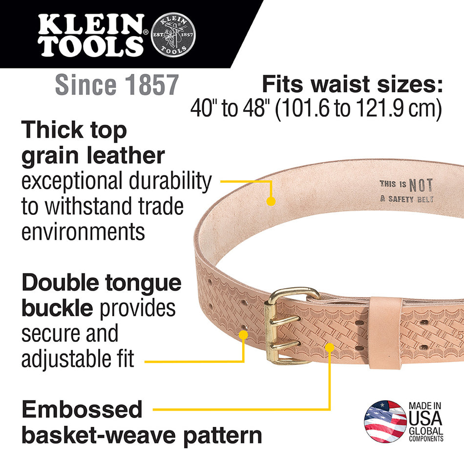 Heavy-Duty Embossed Tool Belt, Large