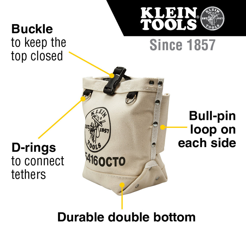 Canvas Bull-Pin and Bolt Bag, Connection Points
