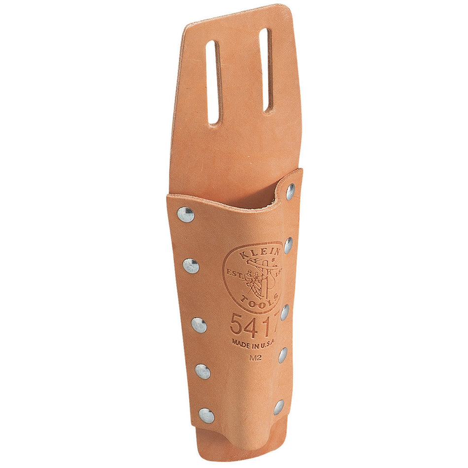 Bull Pin Holder with Slotted Connection, Leather