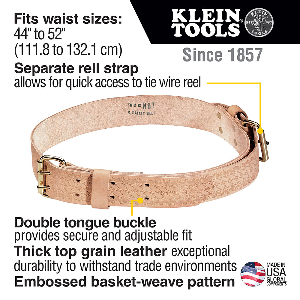 Ironworker's Heavy-Duty Tie-Wire Belt, Extra Large