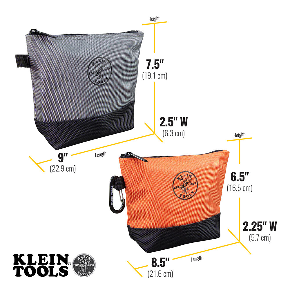 Stand-Up Zipper Bags, 2 Pk