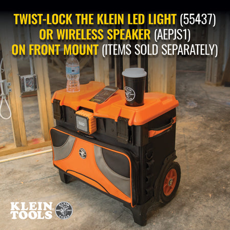 55473RTB Klein Tools Tradesman Pro™ Tool Master Rolling Tool Bag, 19 Pockets, 22-Inch, Model 55473RTB