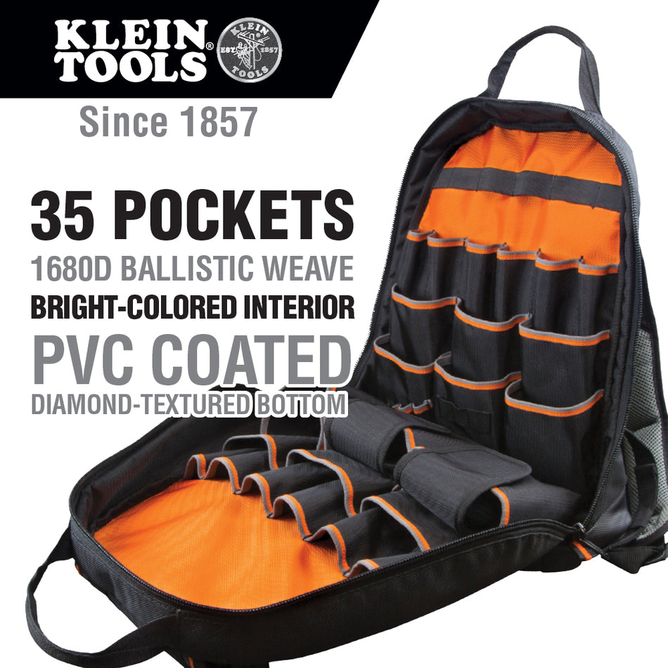 Klein Tools 55475 Tradesman Pro™ Tool Gear Backpack - feature detail