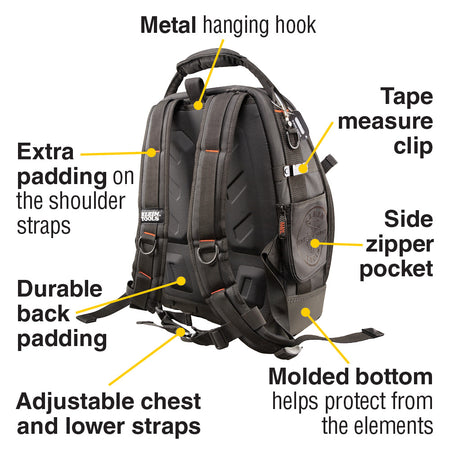 Klein Tools 55485 Tradesman Pro™ Tool Master Backpack - additional view