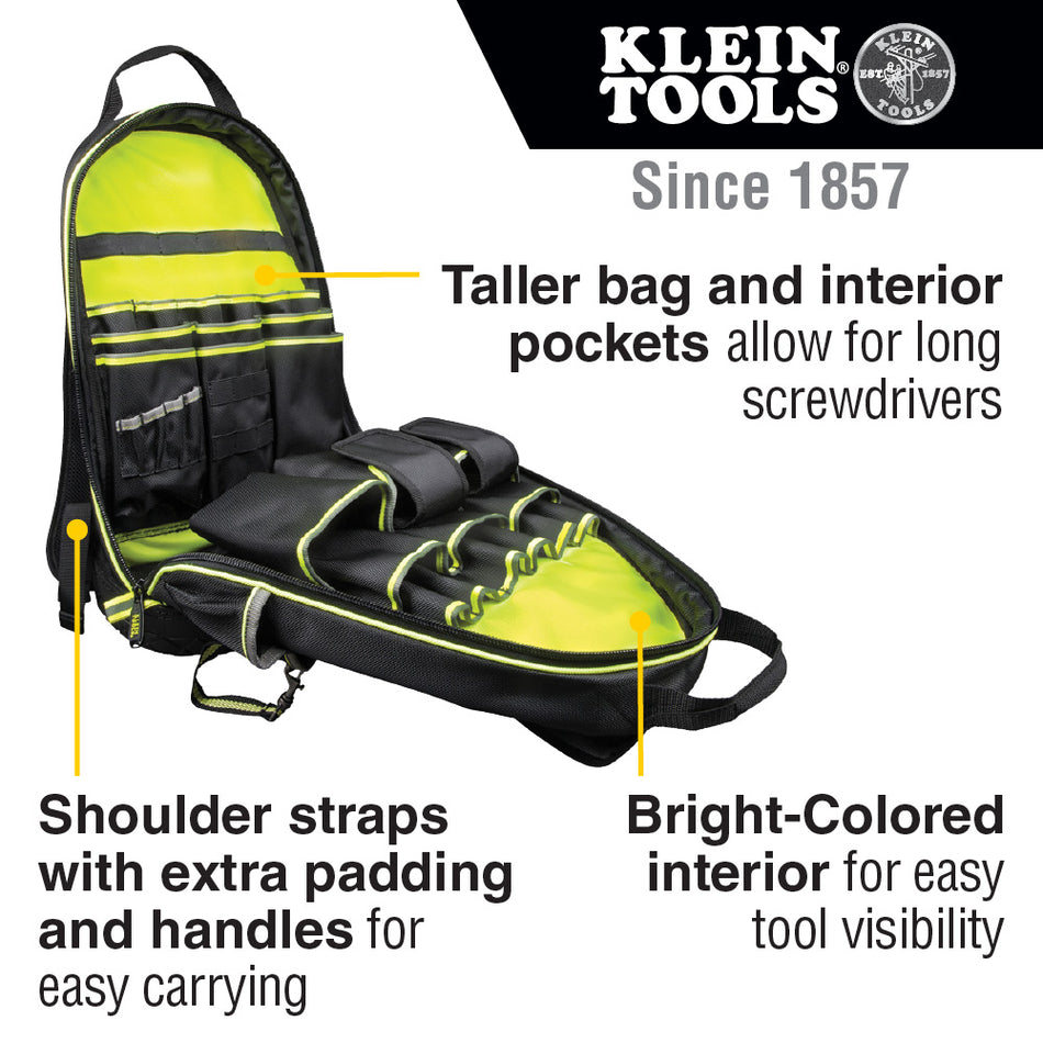 Klein Tools 55597 Tradesman Pro™ High Visibility Backpack - additional view