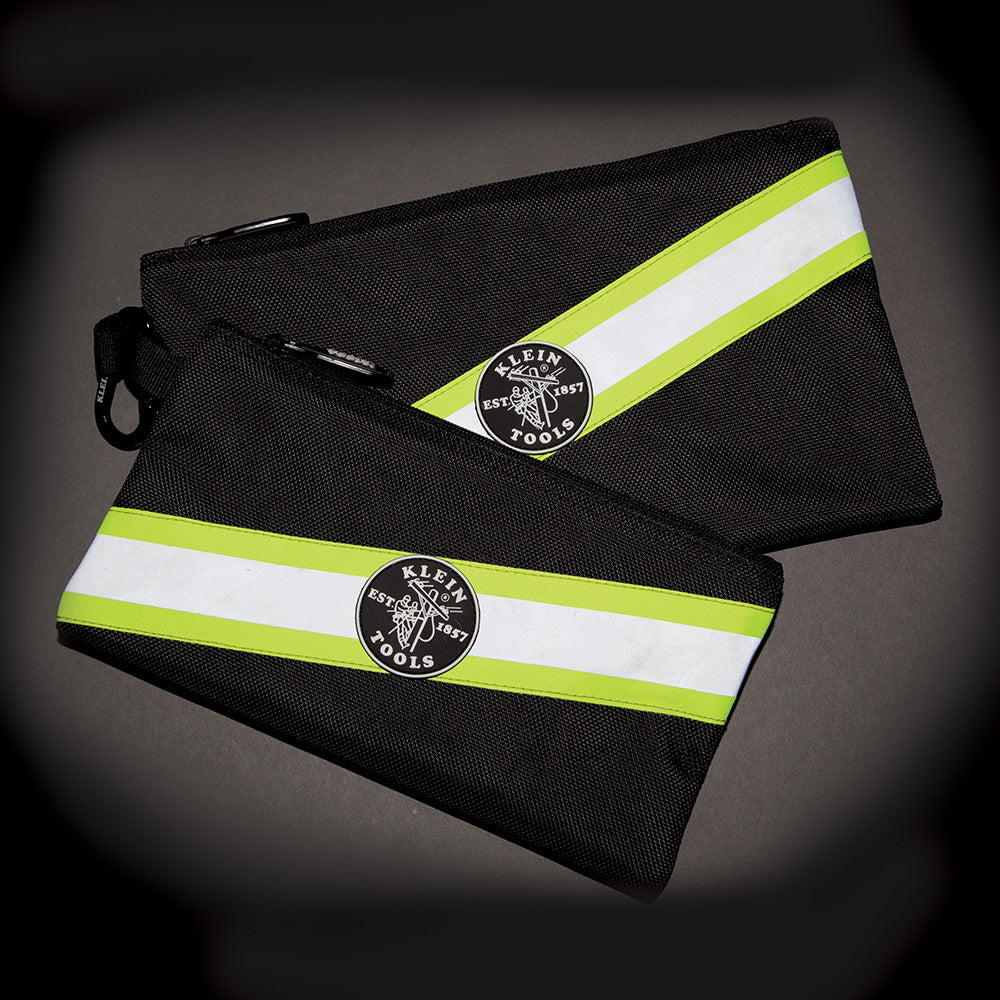 High Visibility Zipper Bags, 2-Pack