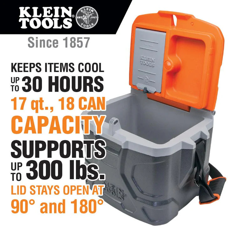 55600 Tradesman Pro™ Tough Box 17-Quart Cooler, Jobsite Accessories; Tradesman Pro Organizers, Klein Tools - Maple Electric Supply 