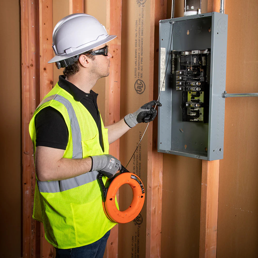 1/8-Inch Wide Steel Fish Tape 65-Foot, Steel Fish Tapes, Klein Tools - Maple Electric Supply 