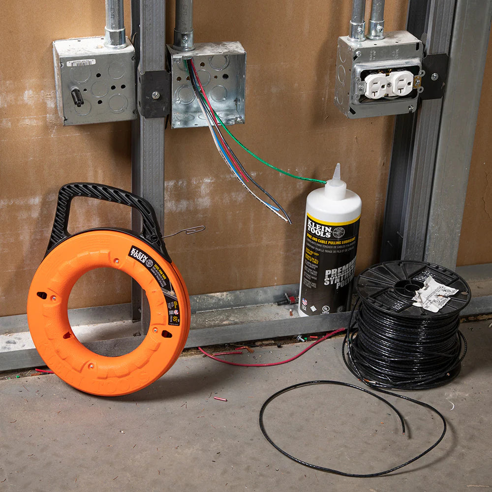 1/8-Inch Wide Steel Fish Tape 65-Foot, Steel Fish Tapes, Klein Tools - Maple Electric Supply 