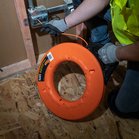 Grooved Fiberglass Fish Tape 200-Foot