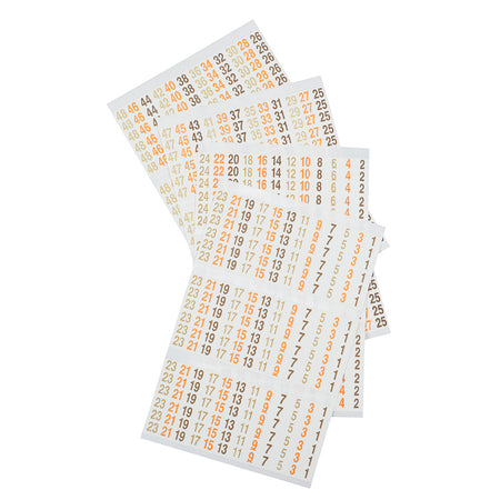 Wire Marker Book 277/480V 3 Phase 1-48