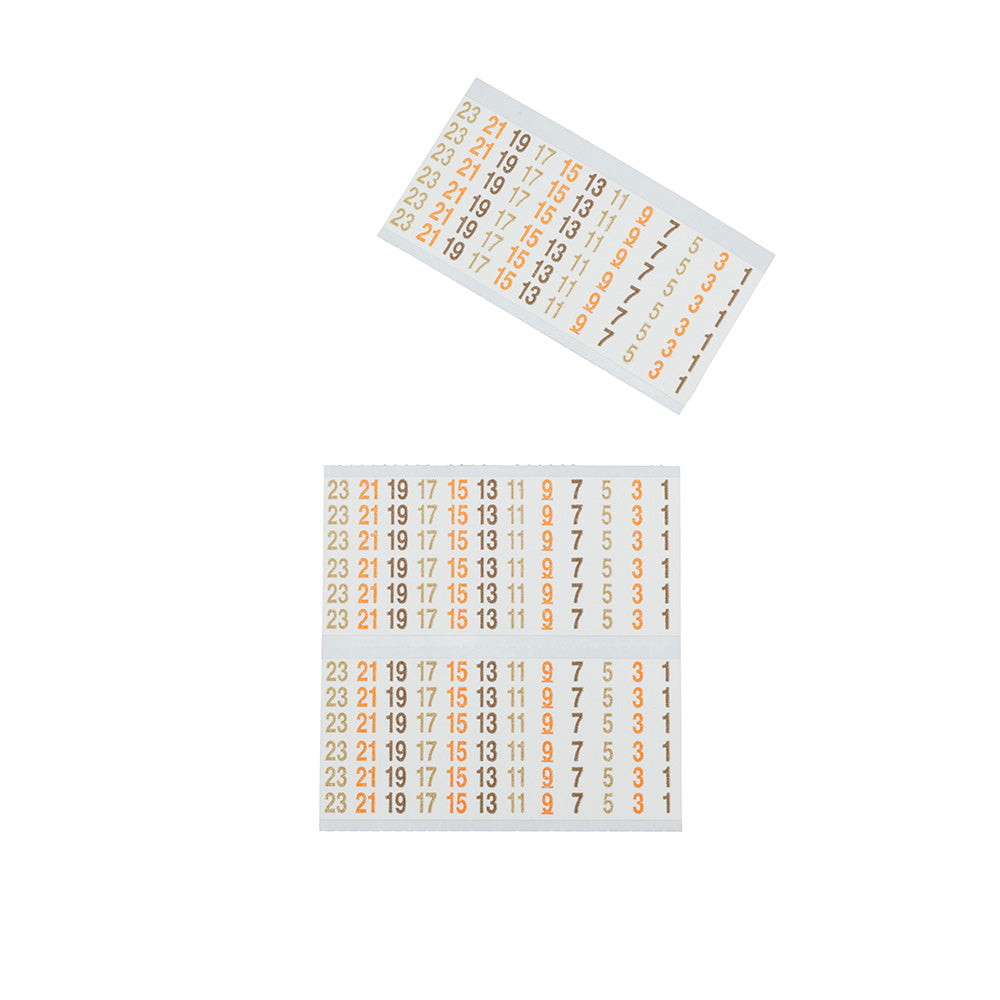 Wire Marker Book 277/480V 3 Phase 1-48