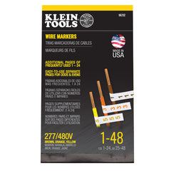 Wire Marker Book 277/480V 3 Phase 1-48