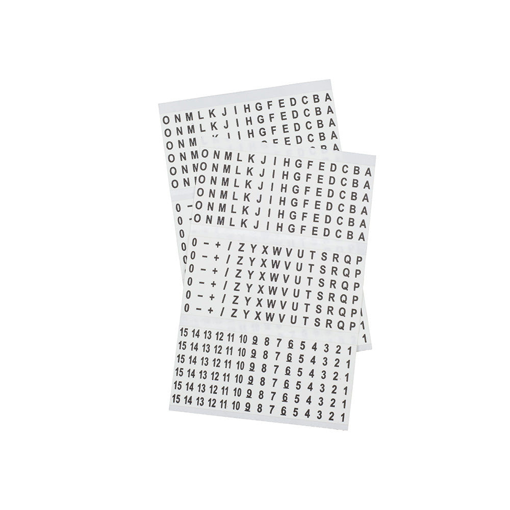 Wire Marker Book-Black Letters, Numbers and Symbols