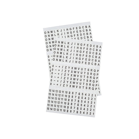 Wire Marker Book-Black Letters, Numbers and Symbols