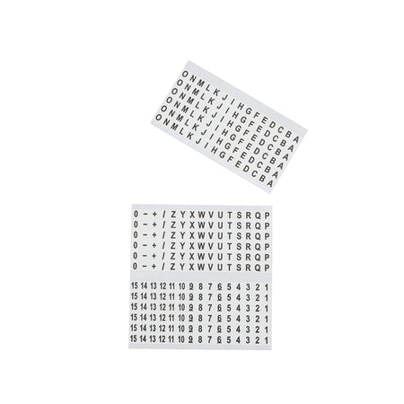 Wire Marker Book-Black Letters, Numbers and Symbols