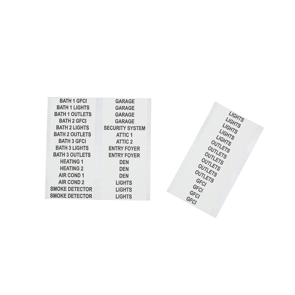 Wire Marker Book-Household Electrical Panel