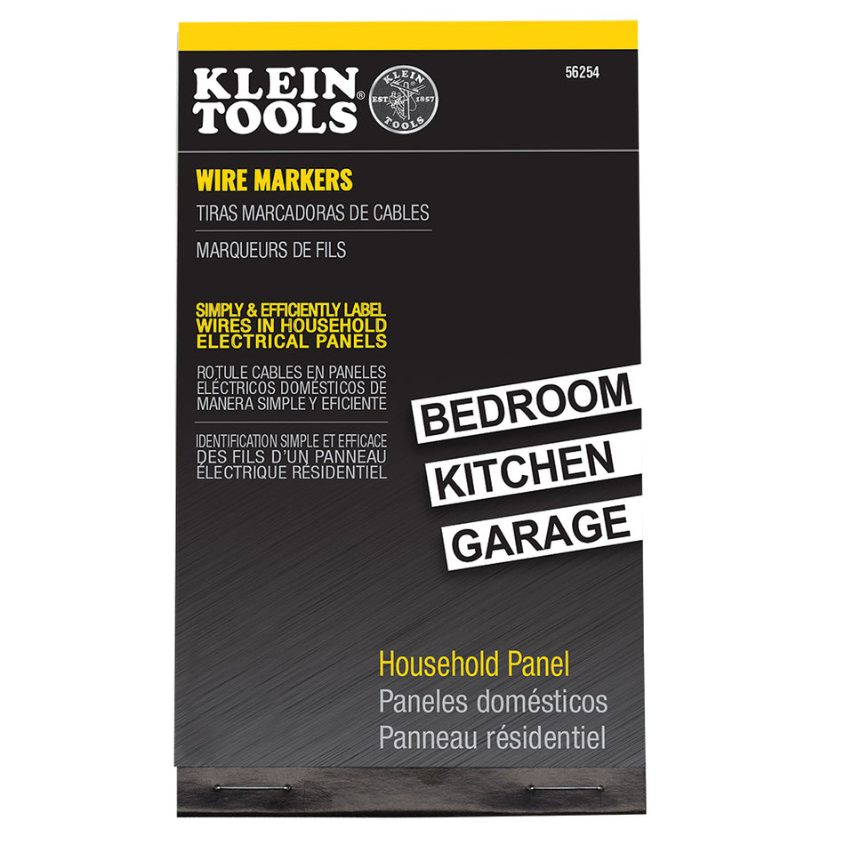 Klein Tools 56254 Wire Marker Book-Household Electrical Panel - additional view