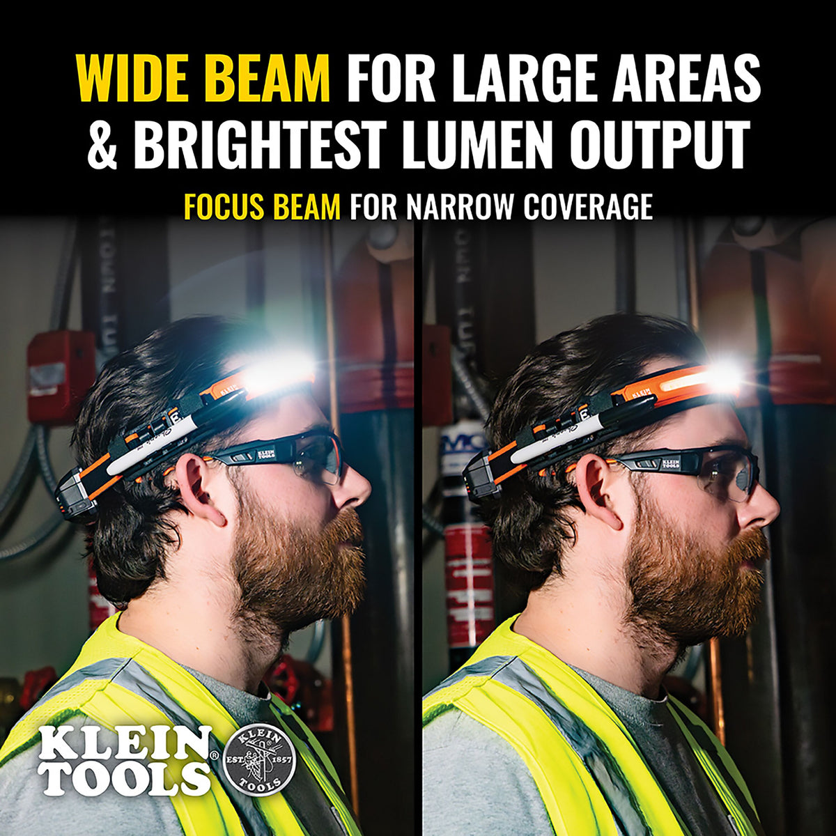 Klein Tools 56308 56308 Wide-Beam Headlamp with Strap - additional view