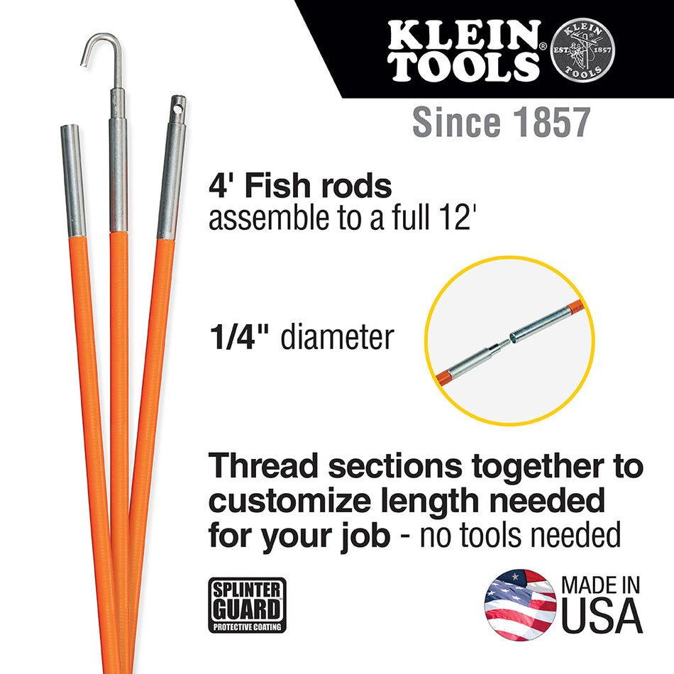 Lo-Flex Fish Rod Set, 12-Foot
